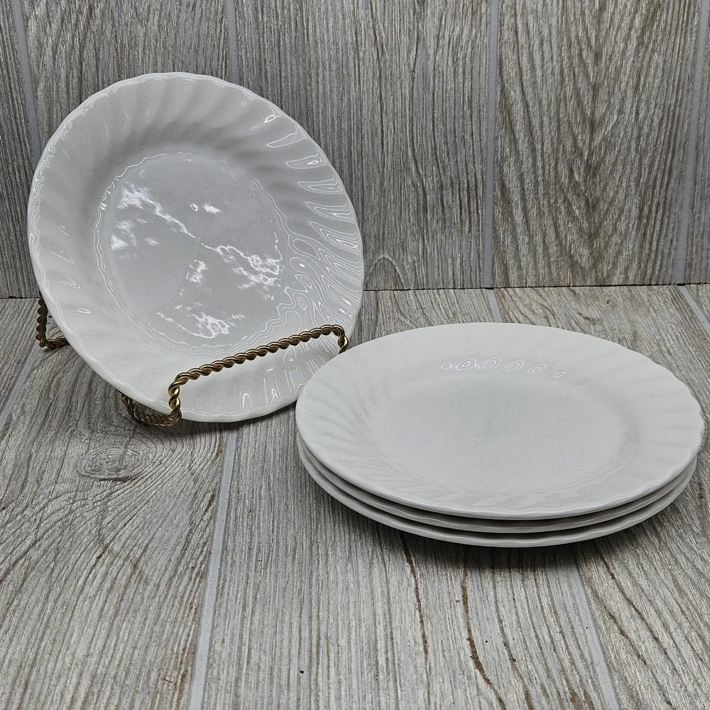 Johnson Brothers Regency White Ironstone Bread Butter Plates Set of 4 England